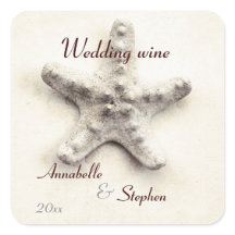 bouteille de vin mariage d'étoile étiquette