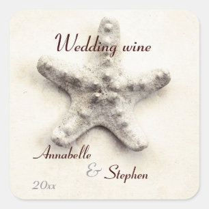 bouteille de vin mariage d'étoile étiquette