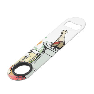 Bouteille de vitesse Ouverture Champagne blanc Flo