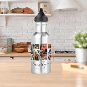 Bouteille D'eau 18 Photo Collage Cute Family Love Memory