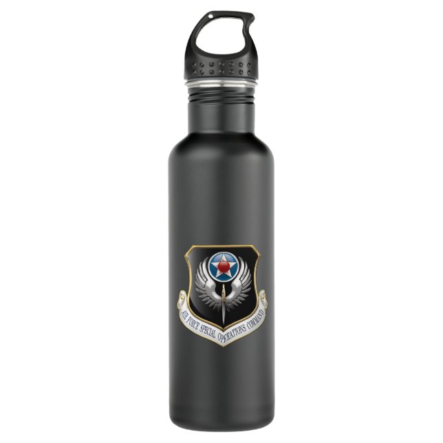 Bouteille D'eau [200] Emblème de l'AFSOC (Devant)