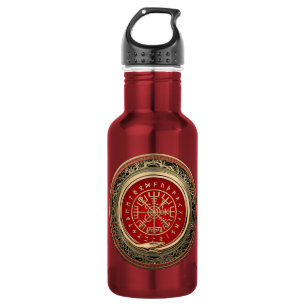 Bouteille D'eau [201] Vegvisir - Viking Gold Magic Runic Compass