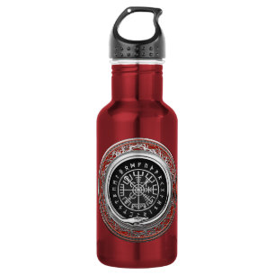 Bouteille D'eau [201] Vegvisir - Viking Silver Magic Runic Compass