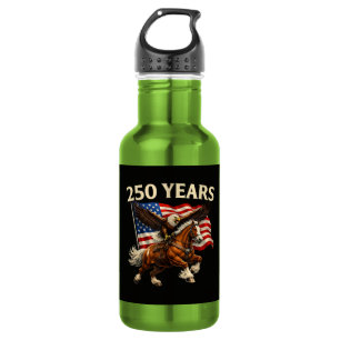Bouteille D'eau 250e anniversaire USA Cheval de l'Ouest Aigle