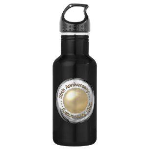 Bouteille D'eau 25e anniversaire ("Argent" et "Perle" "3D")