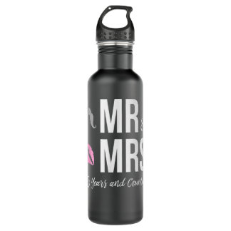 Bouteille D'eau 25e ANNIVERSAIRE MARIAGE - M. et Mme 25 ans