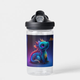 Bouteille D'eau 2 Baby Dragon Ajouter le nom de l'enfant mignon