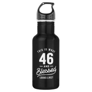 Bouteille D'eau 46 Ans - 46e Anniversaire Drôle Cadeau