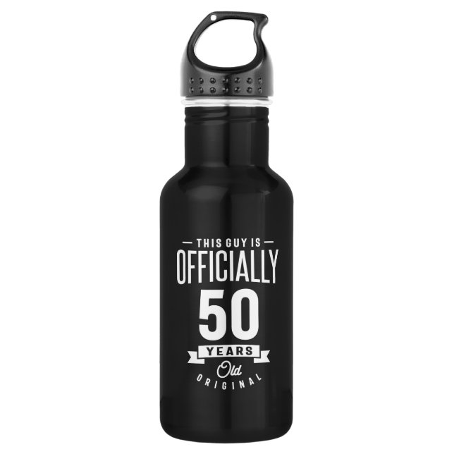 Bouteille D'eau 50 Ans - 50e Anniversaire Drôle Cadeau (Devant)