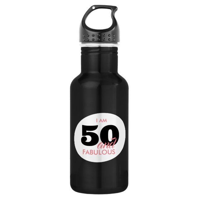 Bouteille D'eau 50 et fabuleux cinquantième anniversaire (Devant)