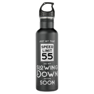Bouteille D'eau 55e anniversaire Idée Limite de vitesse Signal 55 