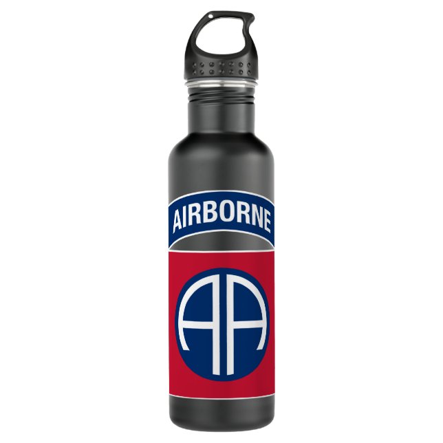 Bouteille D'eau 82e division aéroportée Insignia (Devant)