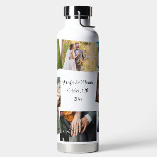 Bouteille D'eau 8 Mariage photo Modèle Personnaliser le texte chau