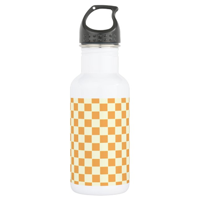 Bouteille D'eau à carreaux jaunes (Devant)