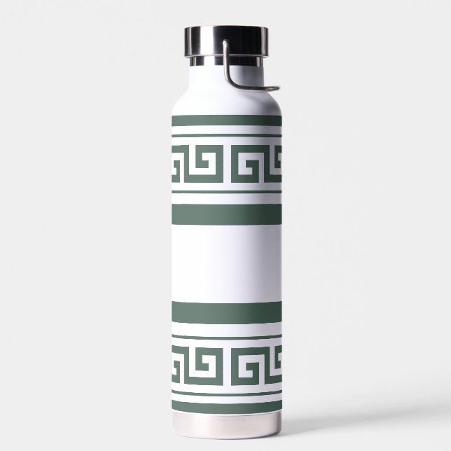Bouteille d'eau à clé verte grecque (Gauche)