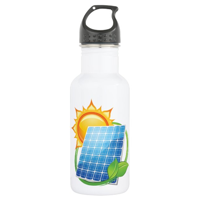 Bouteille d'eau à énergie solaire (Devant)