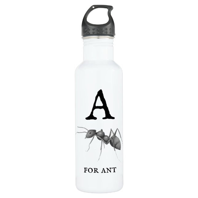 Bouteille D'eau "A" pour Ant (Devant)