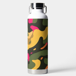 Bouteille d'eau Abstraite Camo