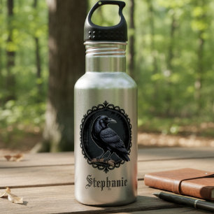 Bouteille D'eau Academia Sombre Corbeau Corneille Style Gothique