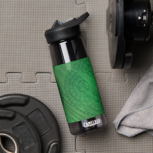Bouteille D'eau Acceptation   Médaillons de méditation verte