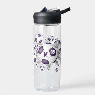 Bouteille D'eau accessoires de sport blanc violet ballon de footba