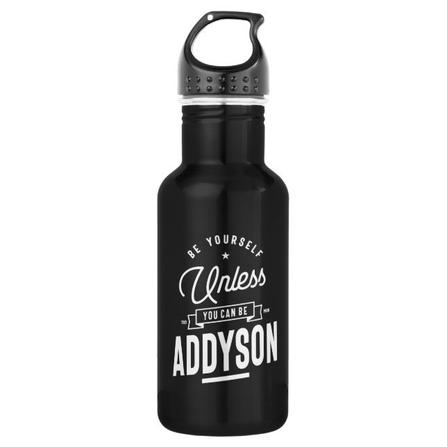 Bouteille D'eau Addyson Nom personnalisé Anniversaire (Devant)