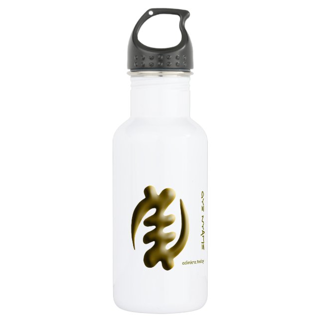 Bouteille D'eau Adinkra - Gye Nyame (Devant)