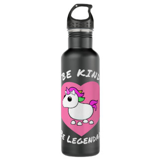 Bouteille D'eau Adoptez-moi être gentil Soyez légendaire Unicorn p