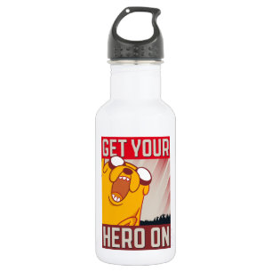 Bouteille D'eau Adventure Time Jake "Get Your Hero On"