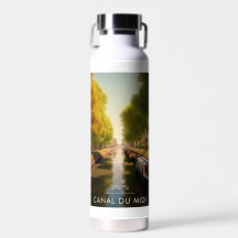 Affiche Canal du midi - France - illustration