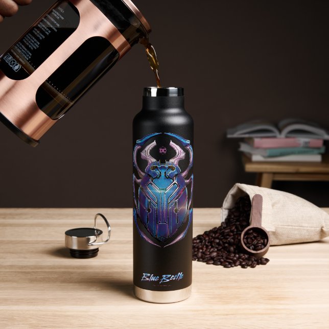 Bouteille D'eau Affiche théâtrale Blue Beetle Scarab (Gym)