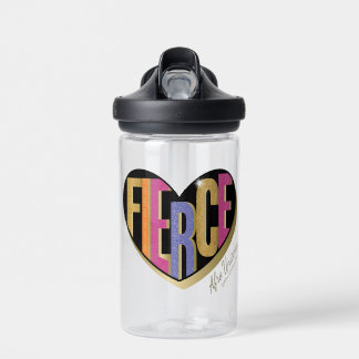 Bouteille D'eau Afro Unicorn Fierce Heart Design
