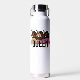 Bouteille D'eau Afro Unicorn Queen Trio Design
