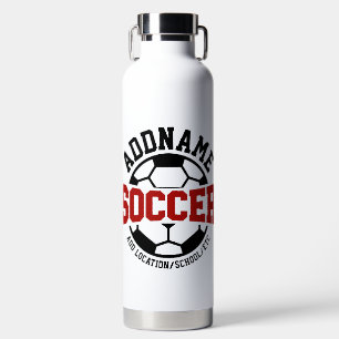 Bouteille D'eau AJOUT PERSONNALISÉ NOM Joueur de football Cravate-