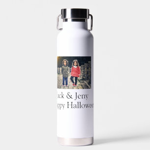 Bouteille D'eau ajouter nom photo texte Halloween enfant fille gar
