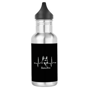 Bouteille D'eau Ajouter un nom Texte, berger allemand Heartbeat su