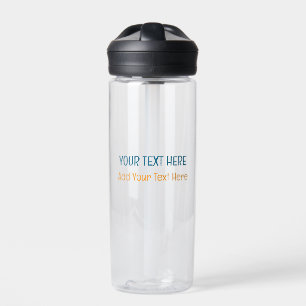 Bouteille D'eau Ajouter votre propre texte Slogan minimaliste mode