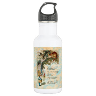 Bouteille D'eau Alice au pays des merveilles Cheshire Cat Mad