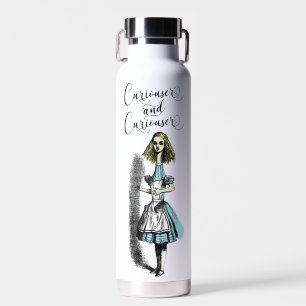 Bouteille D'eau Alice au pays des merveilles Curiouser et Curiouse