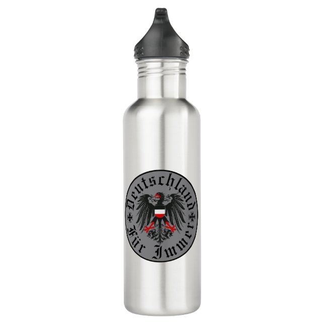 Bouteille D'eau Allemand/Deutschland Forever/Aigle/Croix de fer (Droite)