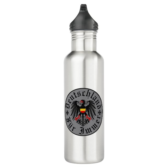 Bouteille D'eau Allemand/Deutschland Forever/Aigle/Croix de fer (Droite)