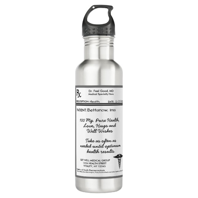 Bouteille D'eau Allez-y bientôt (Devant)