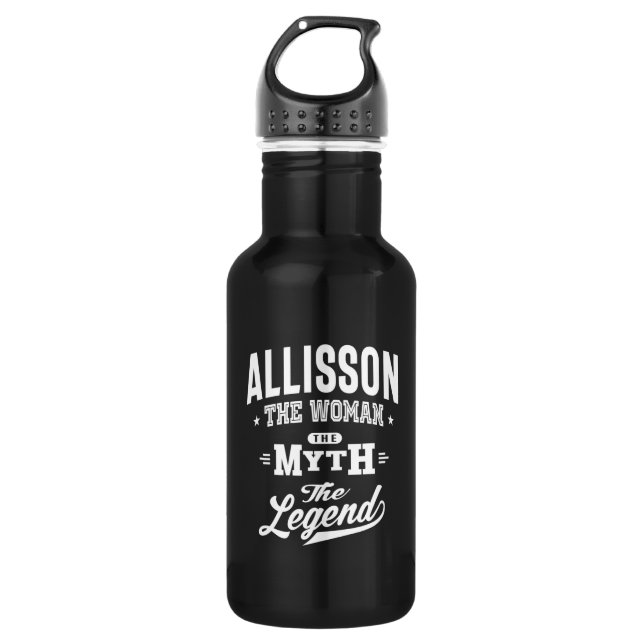 Bouteille D'eau Allisson Nom personnalisé Anniversaire Cadeau (Devant)