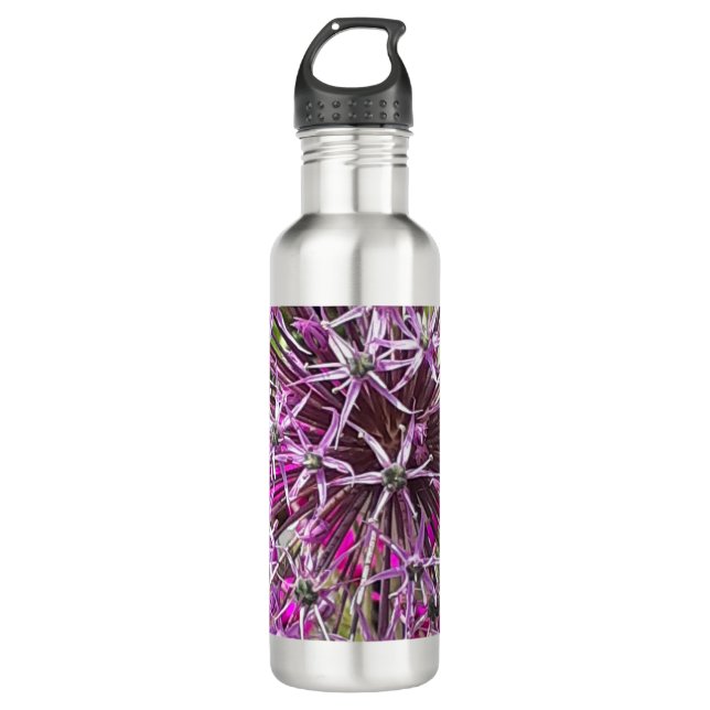 Bouteille D'eau Allium & Fleurs d'été (Devant)