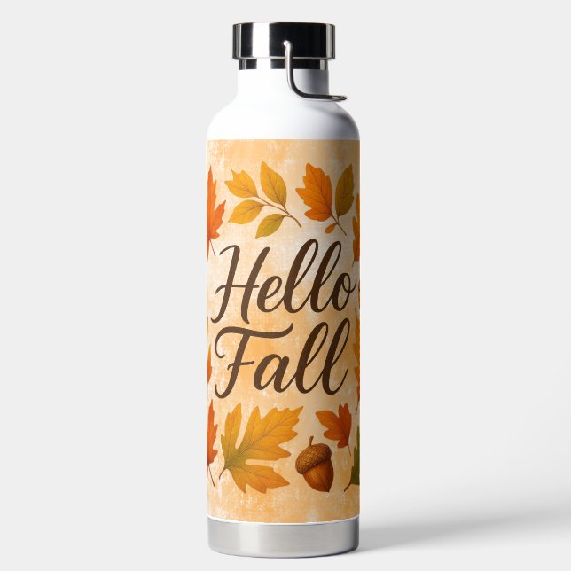 Bouteille D'eau Allo Feuilles et glaces automnales (Droite)