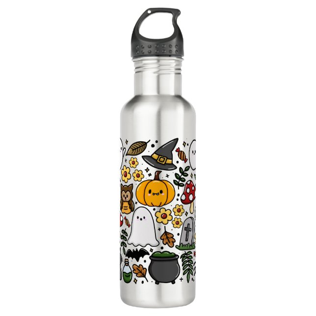 Bouteille D'eau Almofada com estampa fofa de Halloween (Devant)