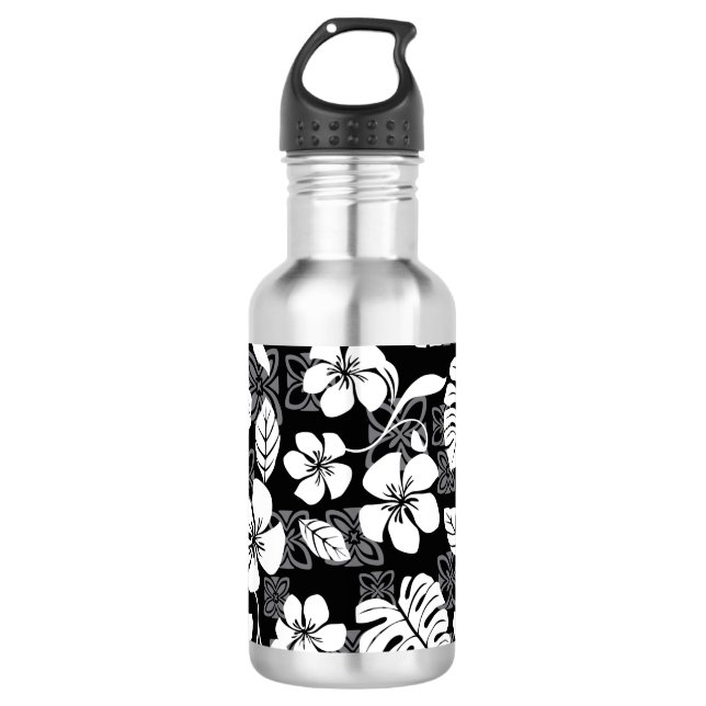 BOUTEILLE D'EAU ALOHA VENDREDI (NOIR) (Devant)