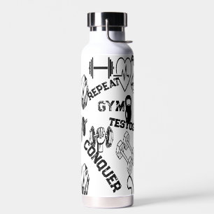 Bouteille D'eau Alpha Flacon d'hydratation Dumbbell Veines Design