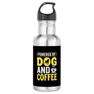 Bouteille D'eau Amateur de café chien propulsé par le design
