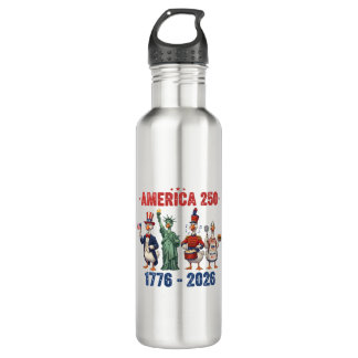 Bouteille D'eau America 250 Silly Geese Funny Patriotic Water Bott
